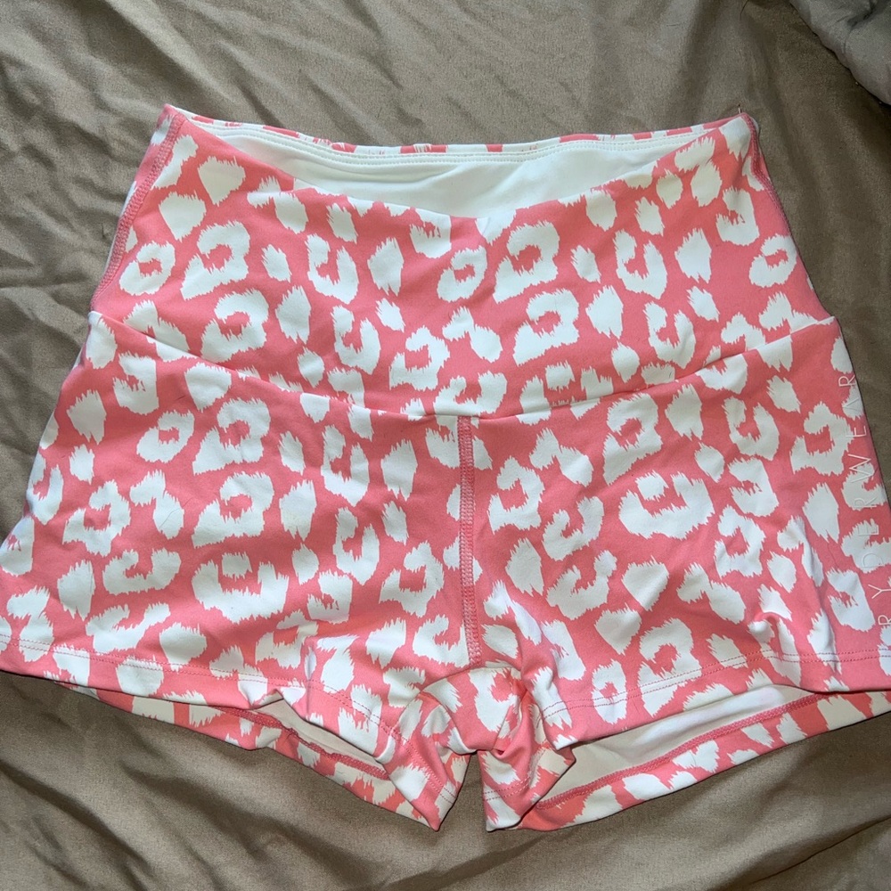 Pink leopard ryderwear shorts